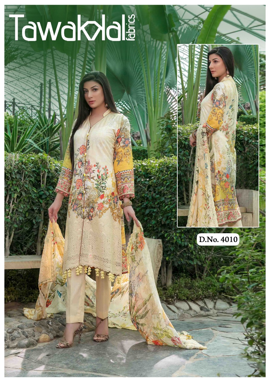 Tawakkal Opulence  Vol 4 Karachi Cotton Dress Material Catalog