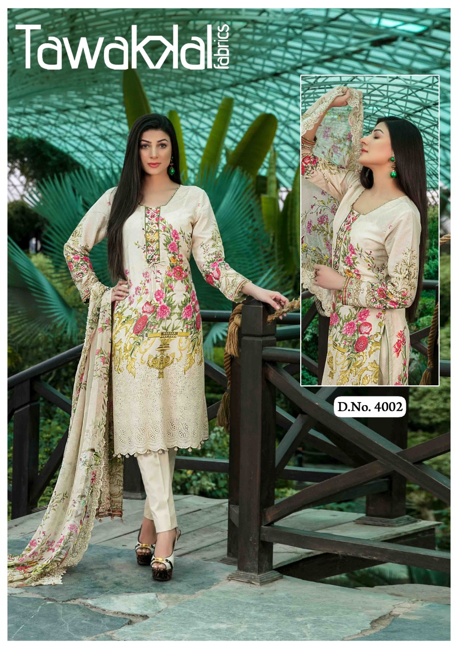 Tawakkal Opulence  Vol 4 Karachi Cotton Dress Material Catalog