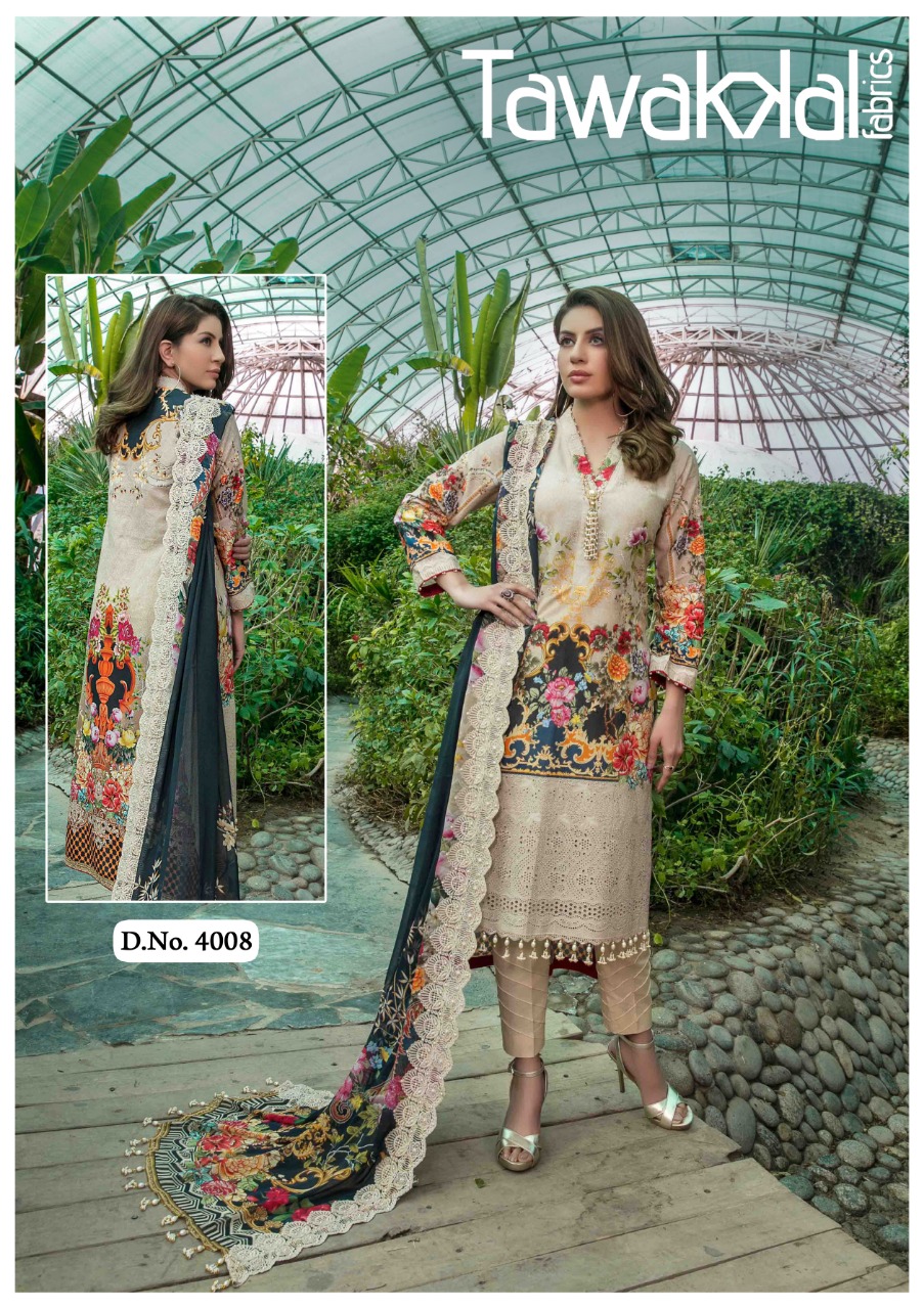 Tawakkal Opulence  Vol 4 Karachi Cotton Dress Material Catalog