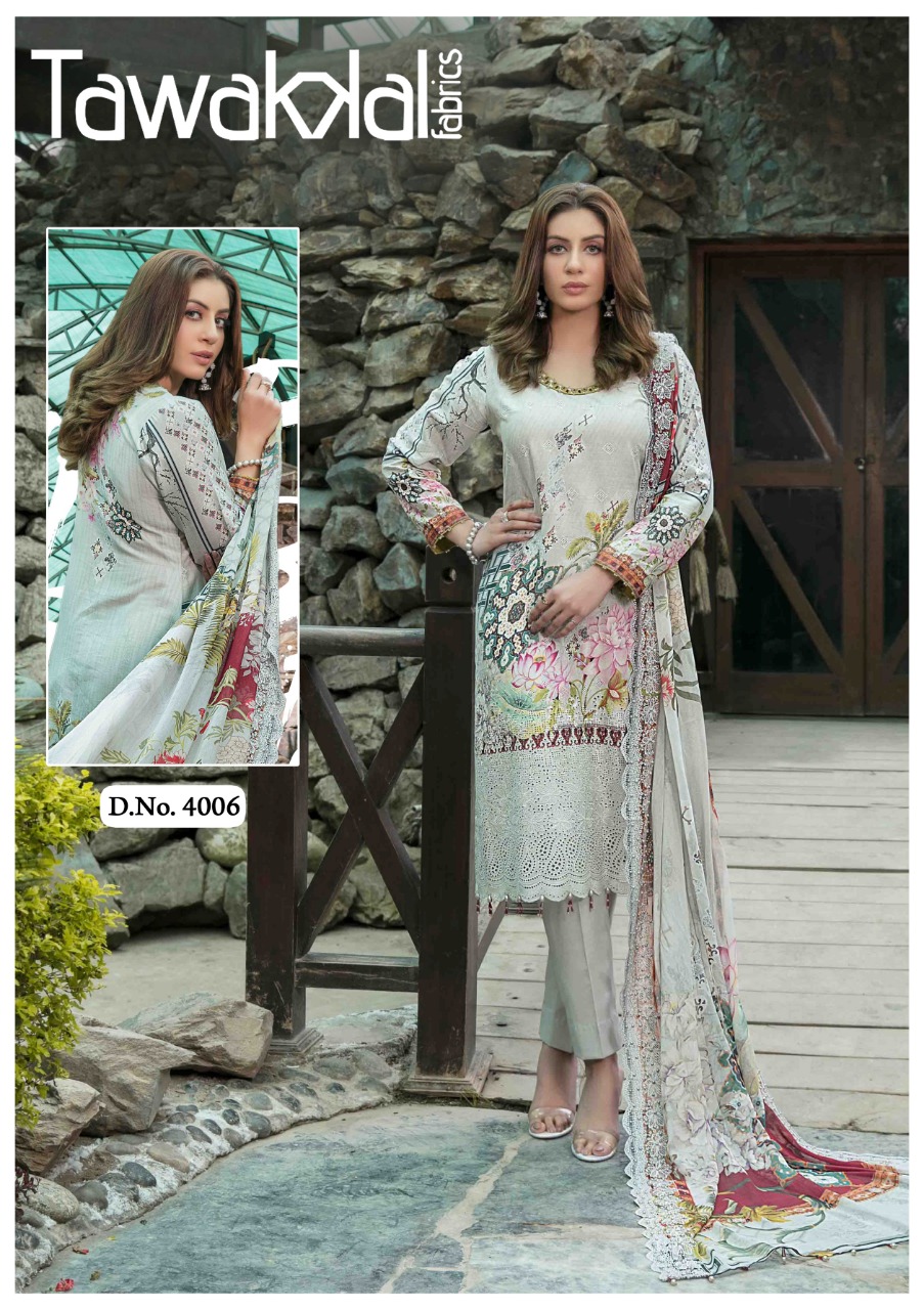 Tawakkal Opulence  Vol 4 Karachi Cotton Dress Material Catalog
