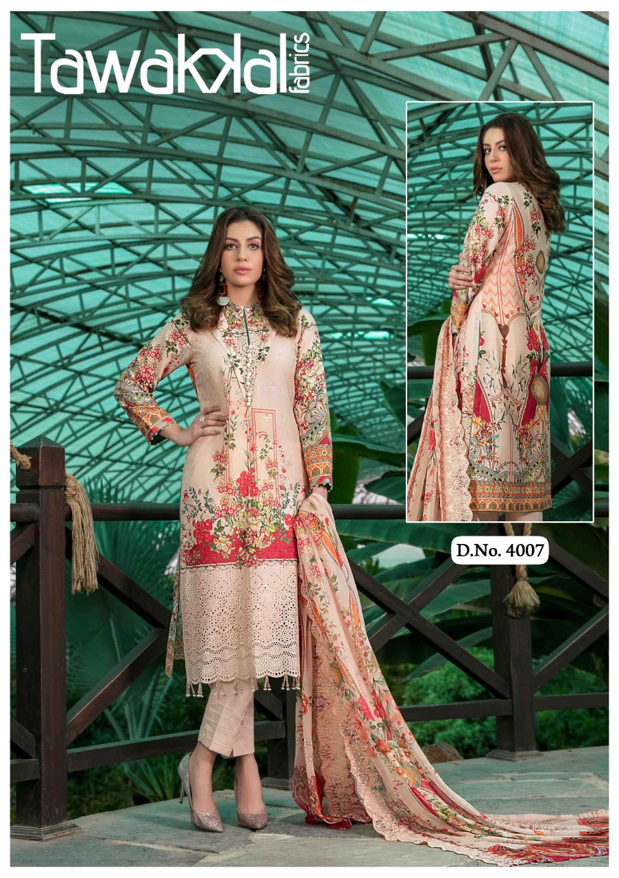 Tawakkal Opulence  Vol 4 Karachi Cotton Dress Material Catalog