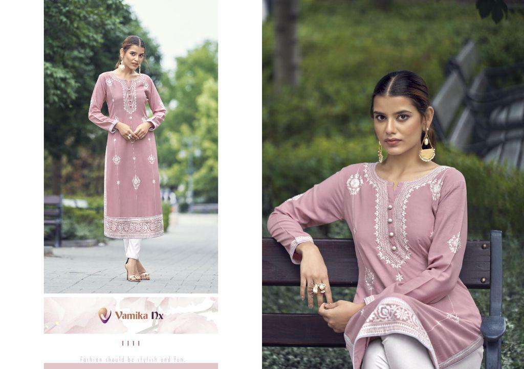 Vamika Nx Rooh   Vol 2 Rayon Viscose Kurti With Bottom Catalog
