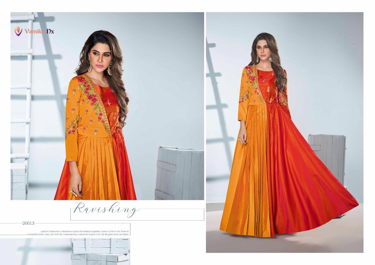 Vamika Saanvi 2 Fancy Silk Party Wear Gown Catalog