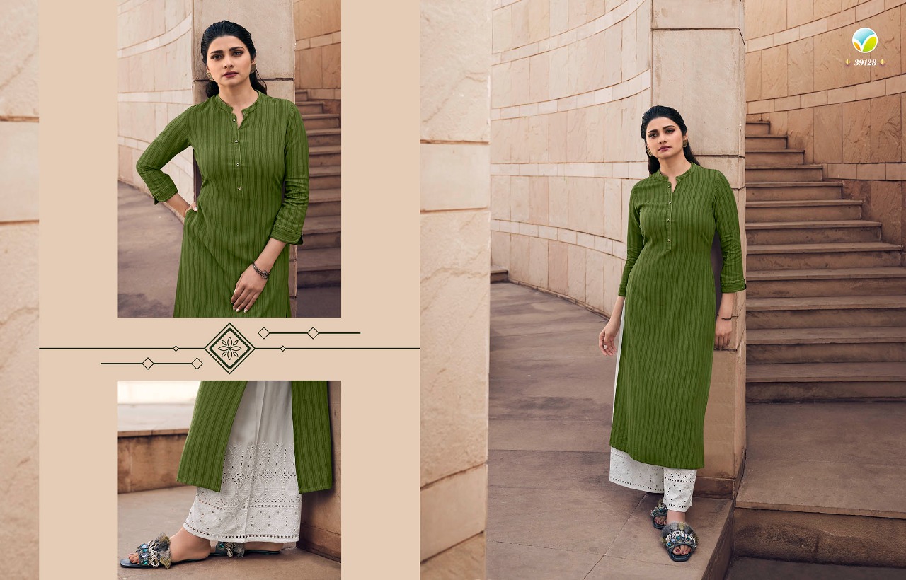 Vinay Tumbaa Magnet Vol  4 Rayon Designer Kurti With Plazoo Catalog