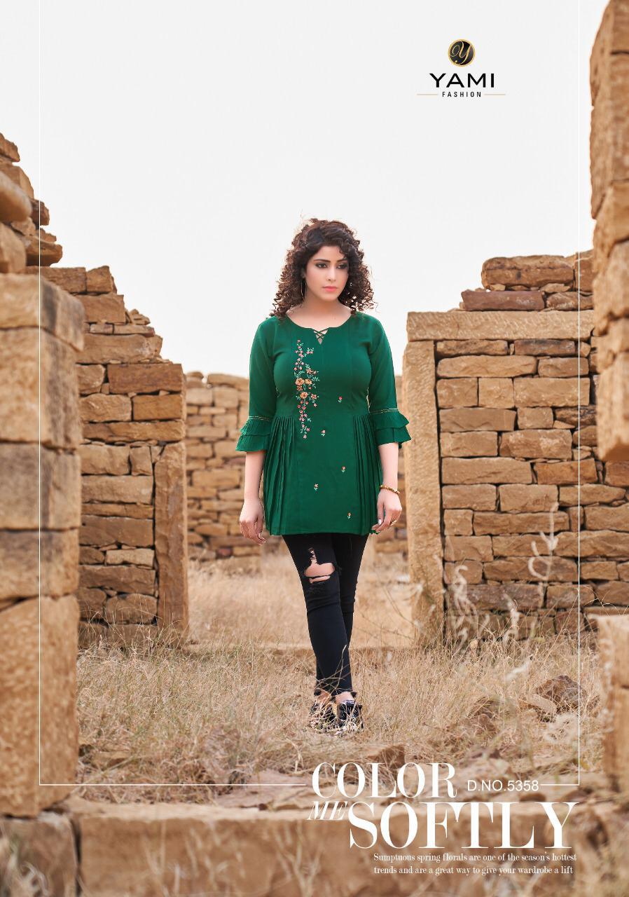 Yami Bold Vol 4 Fancy Rayon Embroidery Western Top Catalog