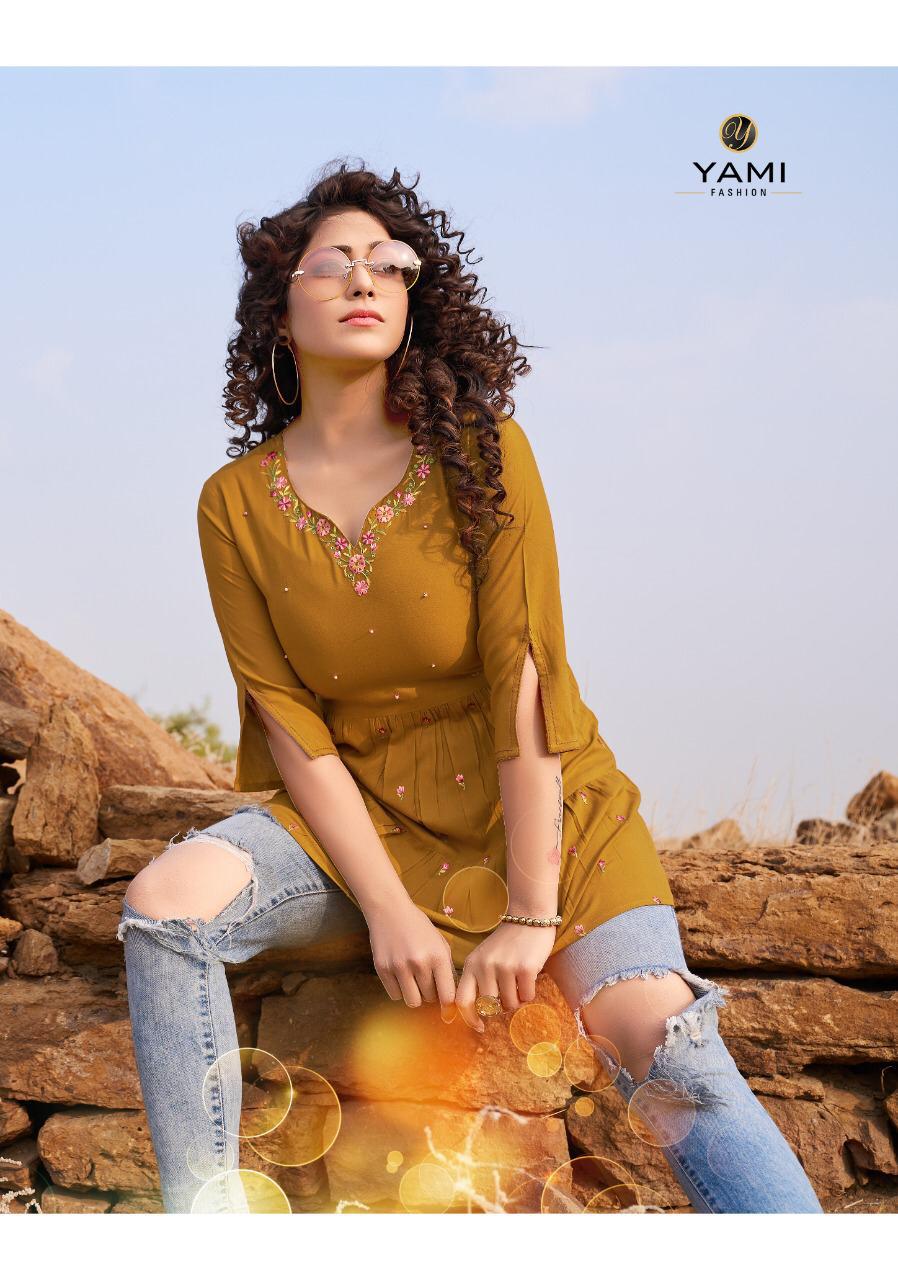 Yami Bold Vol 4 Fancy Rayon Embroidery Western Top Catalog