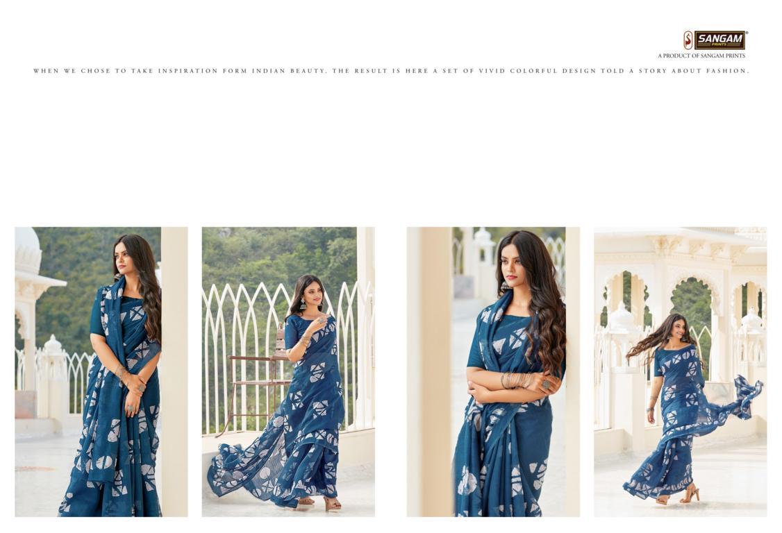 Sangam Belliza Printed Cotton Sarees