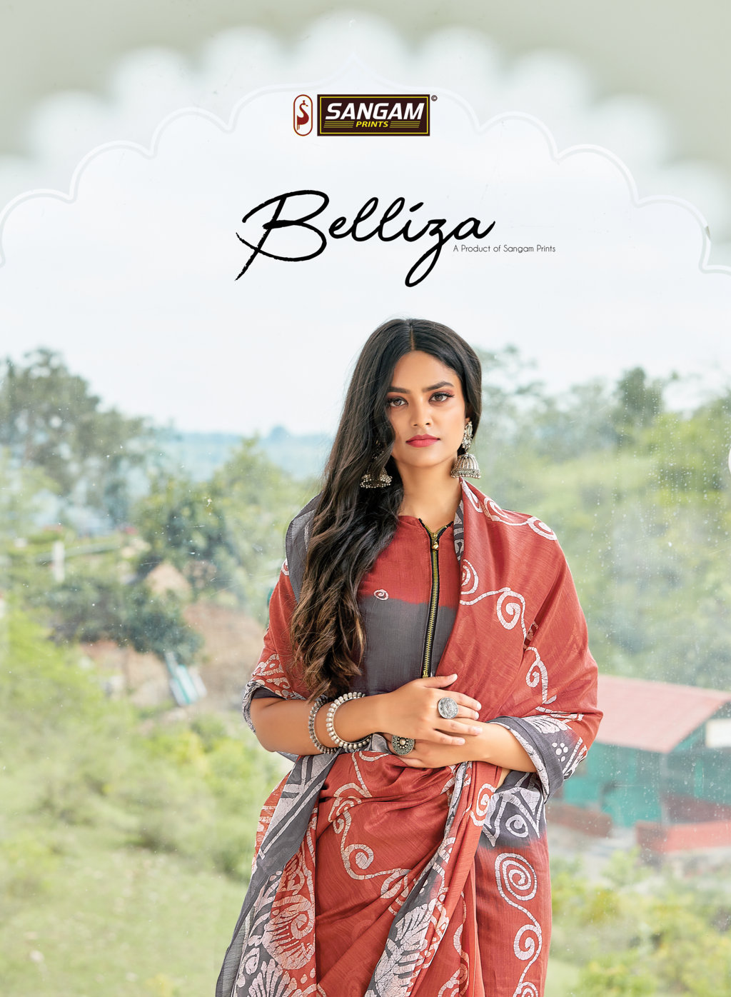 Sangam Belliza Printed Cotton Sarees