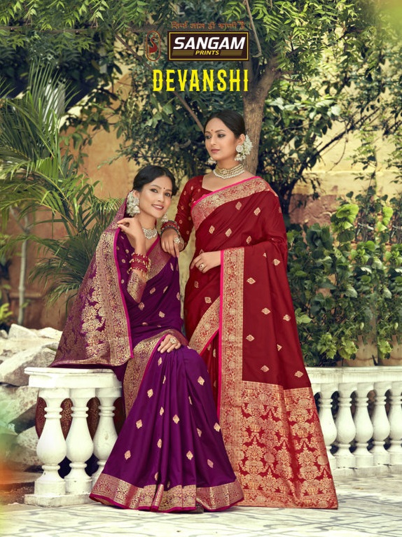 Sangam Presents Devanshi Banarasi Silk Sarees