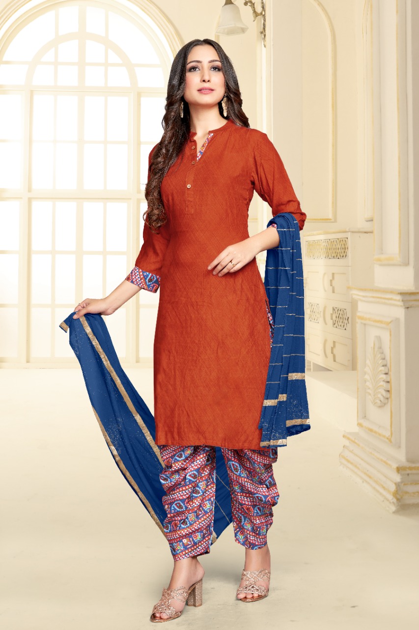 Tunic House Patiyala Rani-nx Printed Kurti With Patiyala & Dupatta Catalog