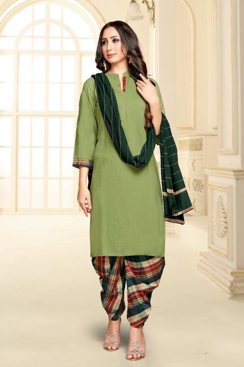 Tunic House Patiyala Rani-nx Printed Kurti With Patiyala & Dupatta Catalog