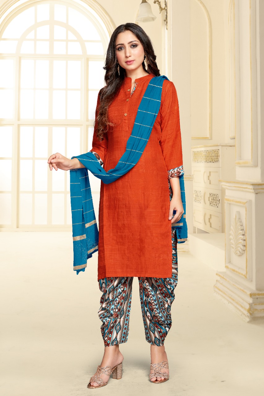 Tunic House Patiyala Rani-nx Printed Kurti With Patiyala & Dupatta Catalog