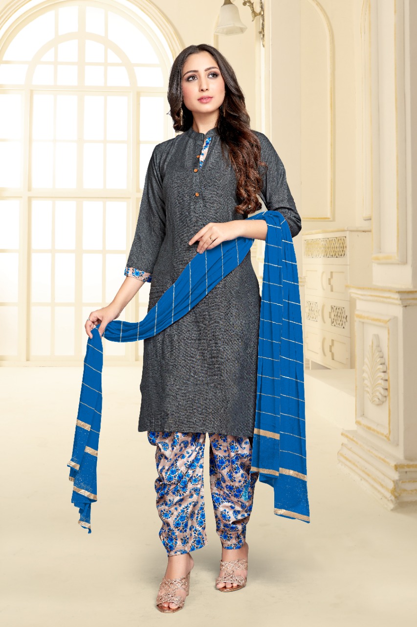 Tunic House Patiyala Rani-3 Kurti With Printed Patiyala & Dupatta Catalog