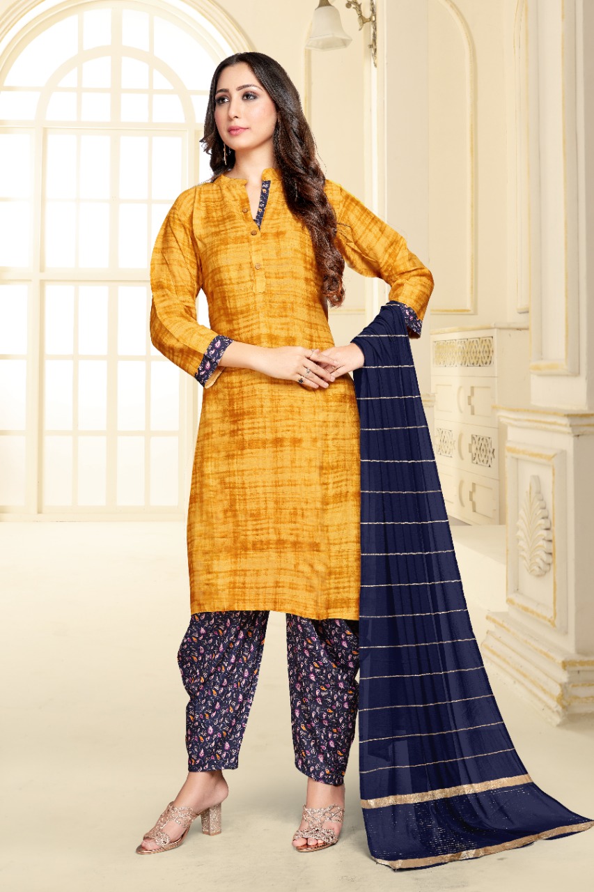Tunic House Patiyala Rani-nx Printed Kurti With Patiyala & Dupatta Catalog