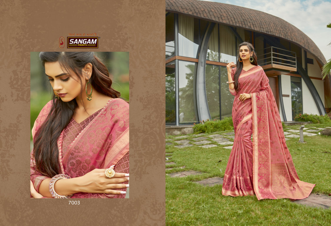 Sangam Presents Desi Handloom Cotton Sarees