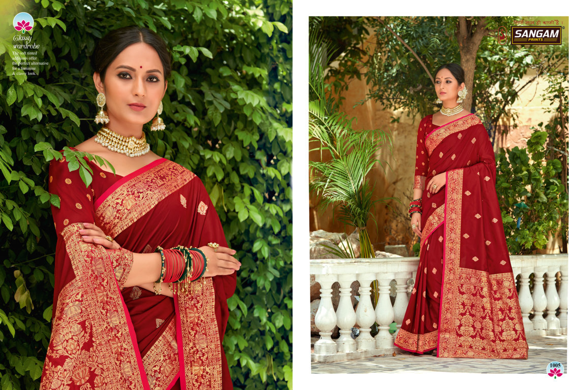 Sangam Presents Devanshi Banarasi Silk Sarees