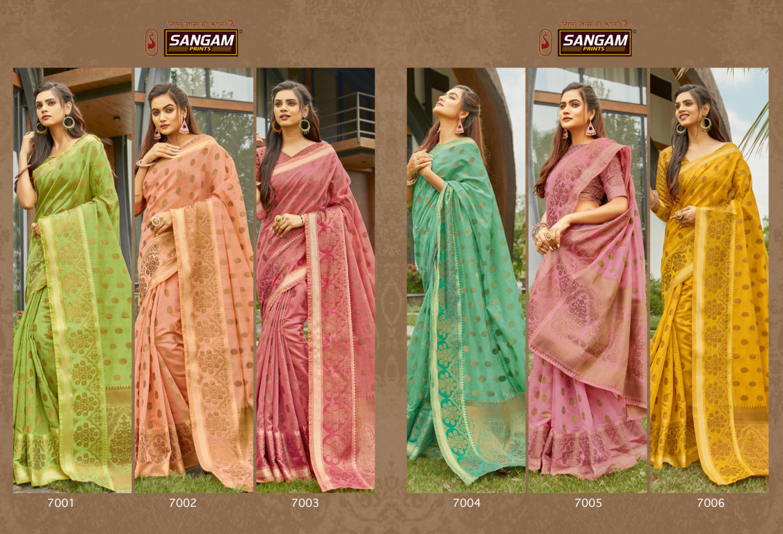 Sangam Presents Desi Handloom Cotton Sarees