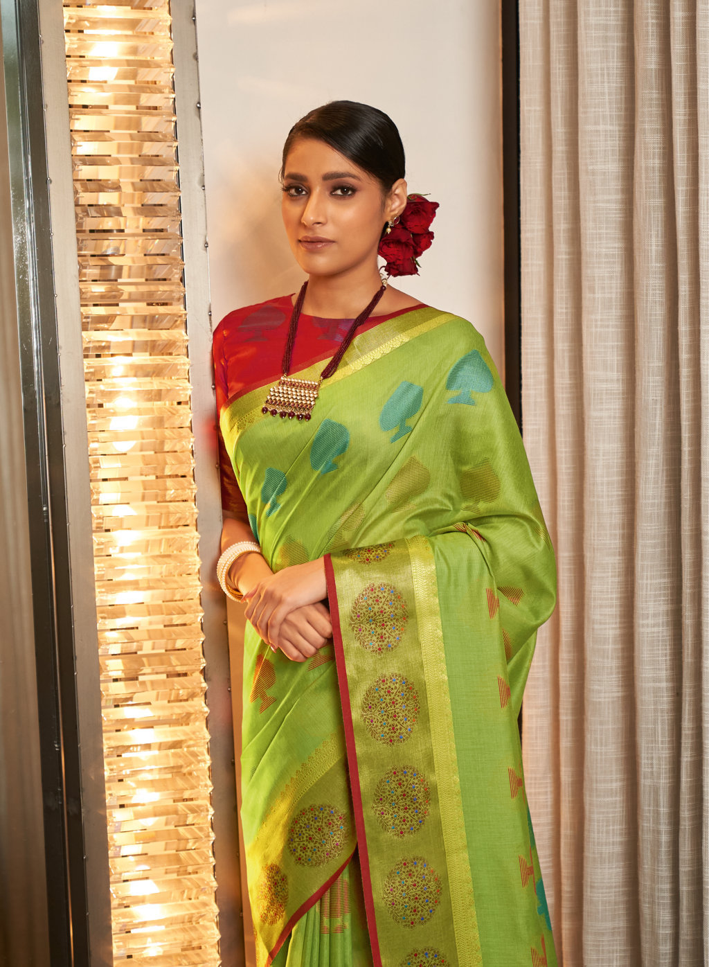 Sangam Swarna Designer Handloom Cotton Sarees
