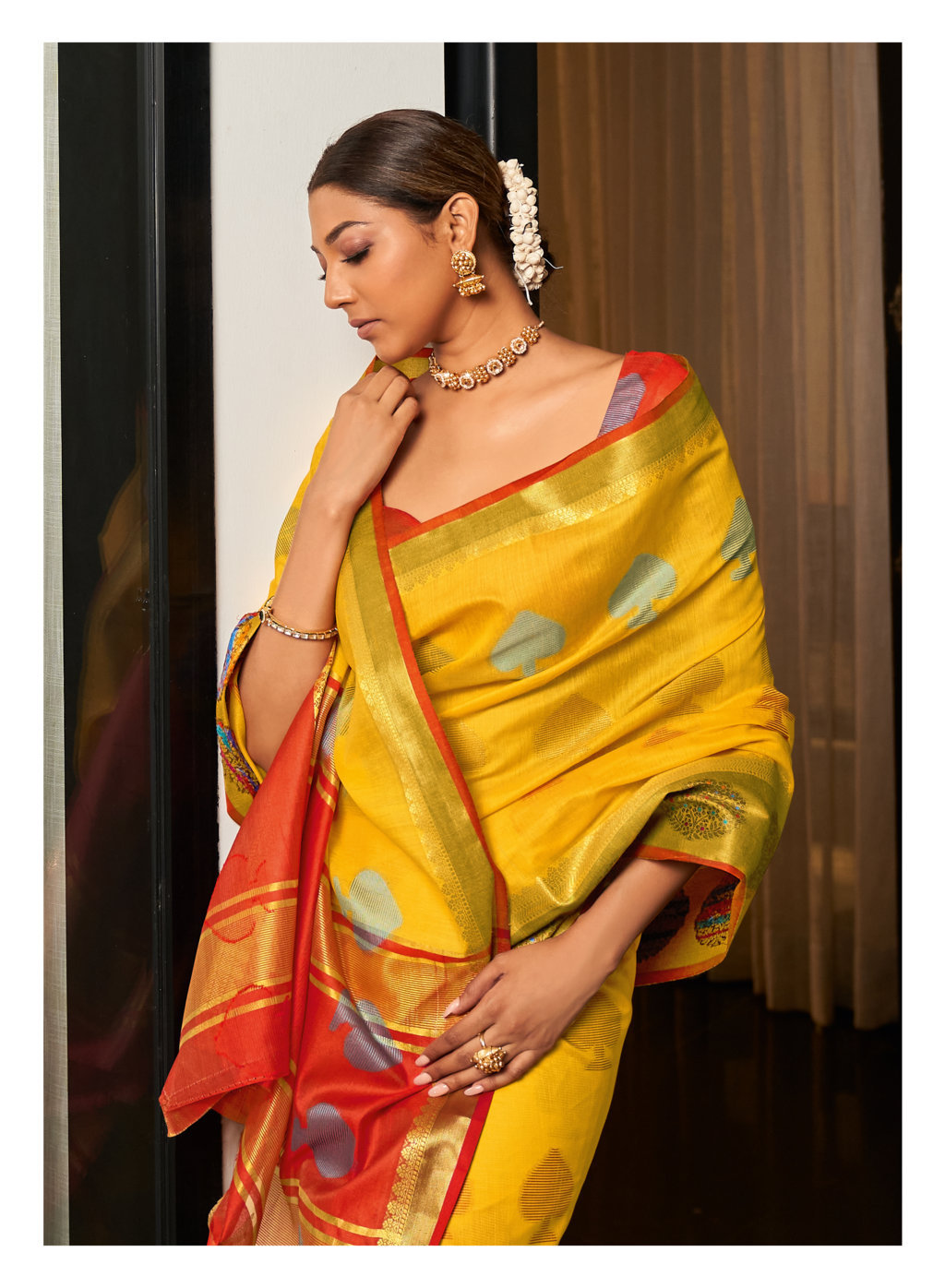 Sangam Swarna Designer Handloom Cotton Sarees