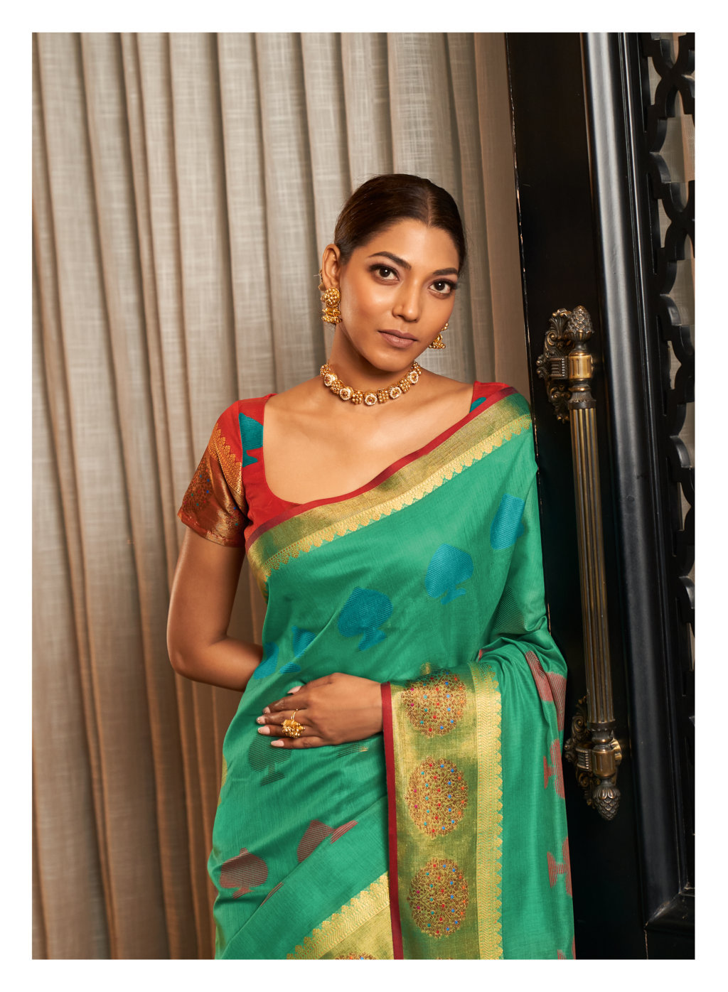 Sangam Swarna Designer Handloom Cotton Sarees