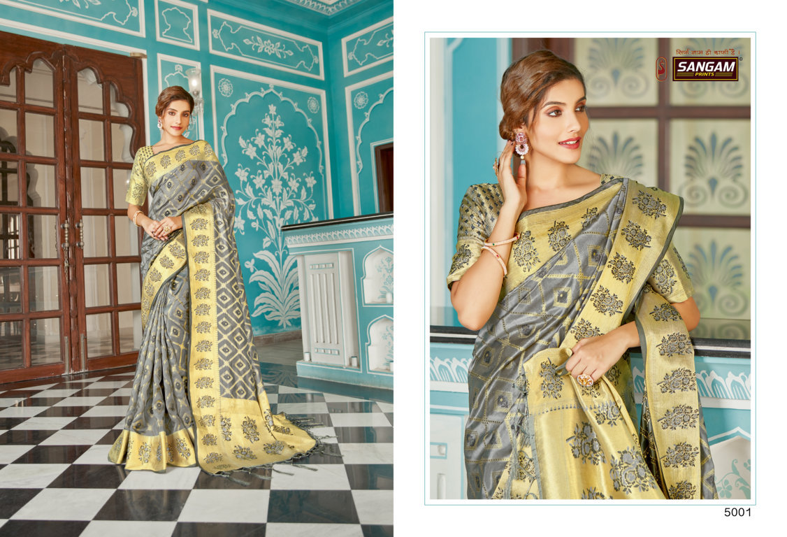 Sangam Mugdha Organza Rich Pallu Sarees