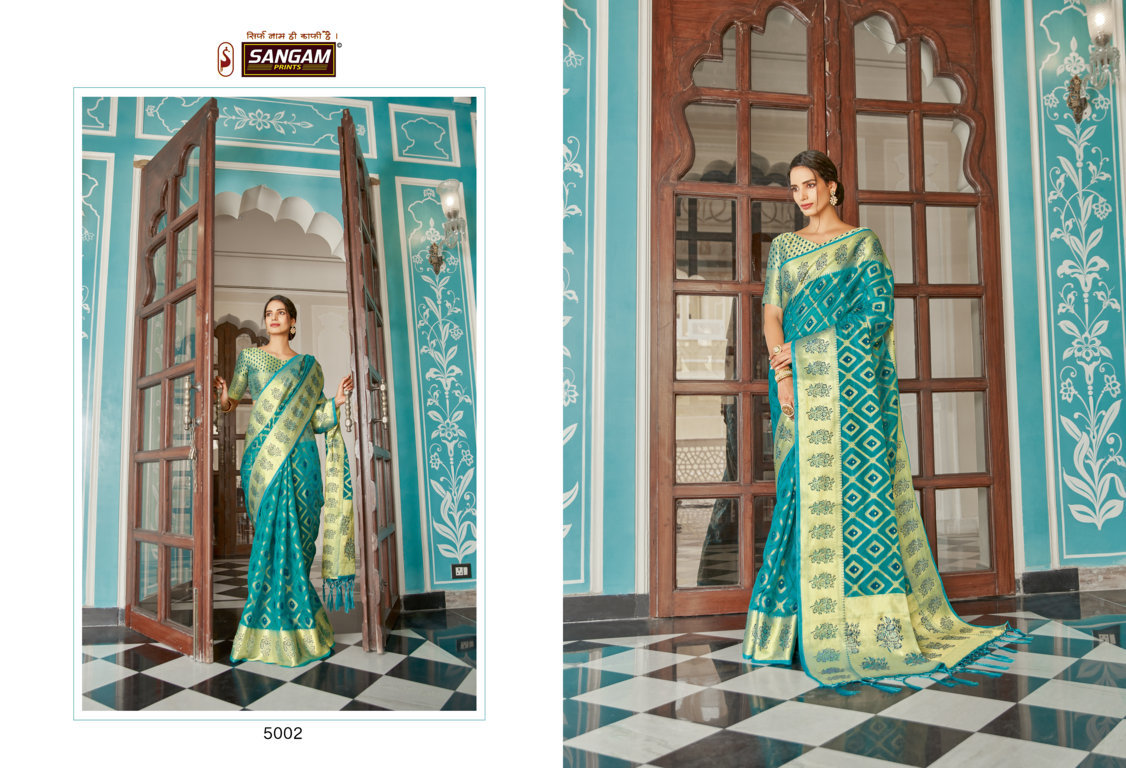 Sangam Mugdha Organza Rich Pallu Sarees