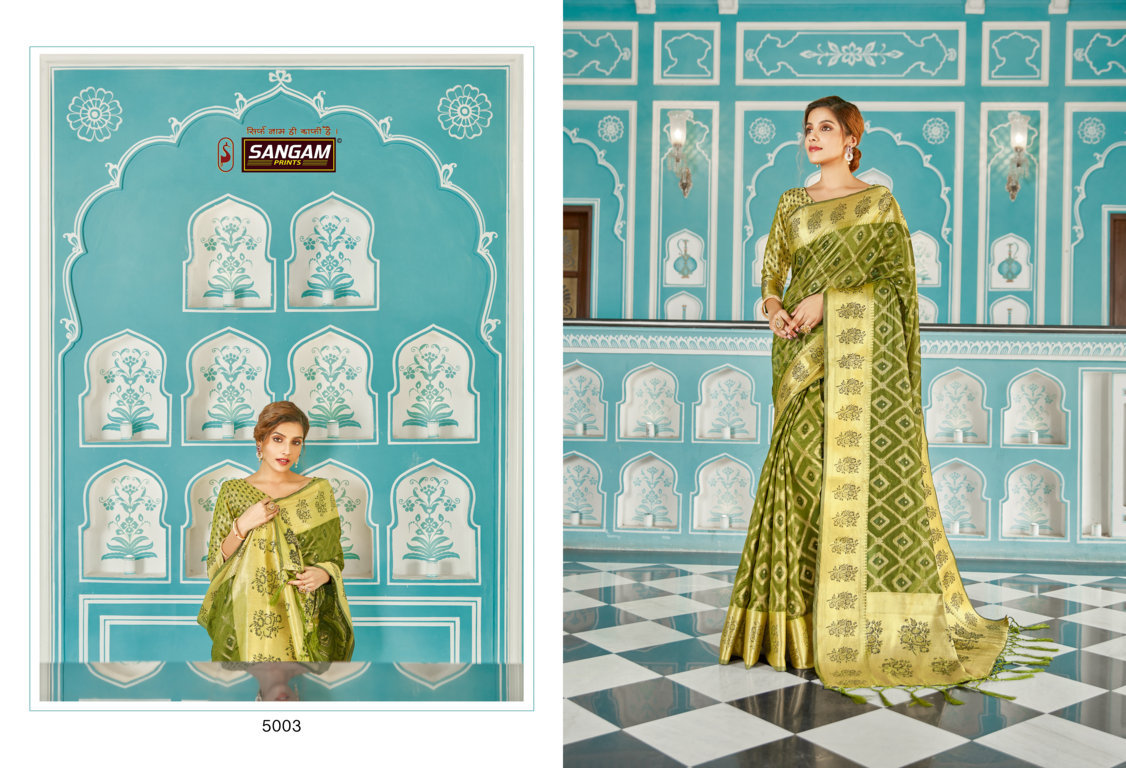 Sangam Mugdha Organza Rich Pallu Sarees