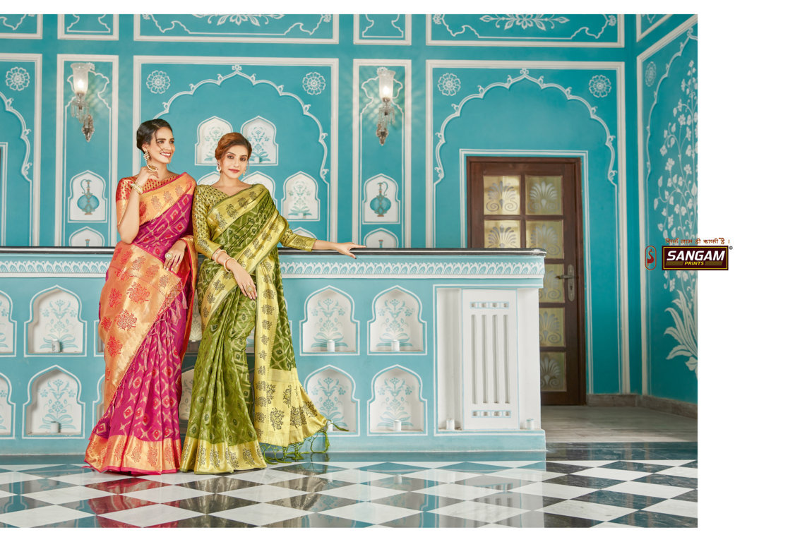 Sangam Mugdha Organza Rich Pallu Sarees