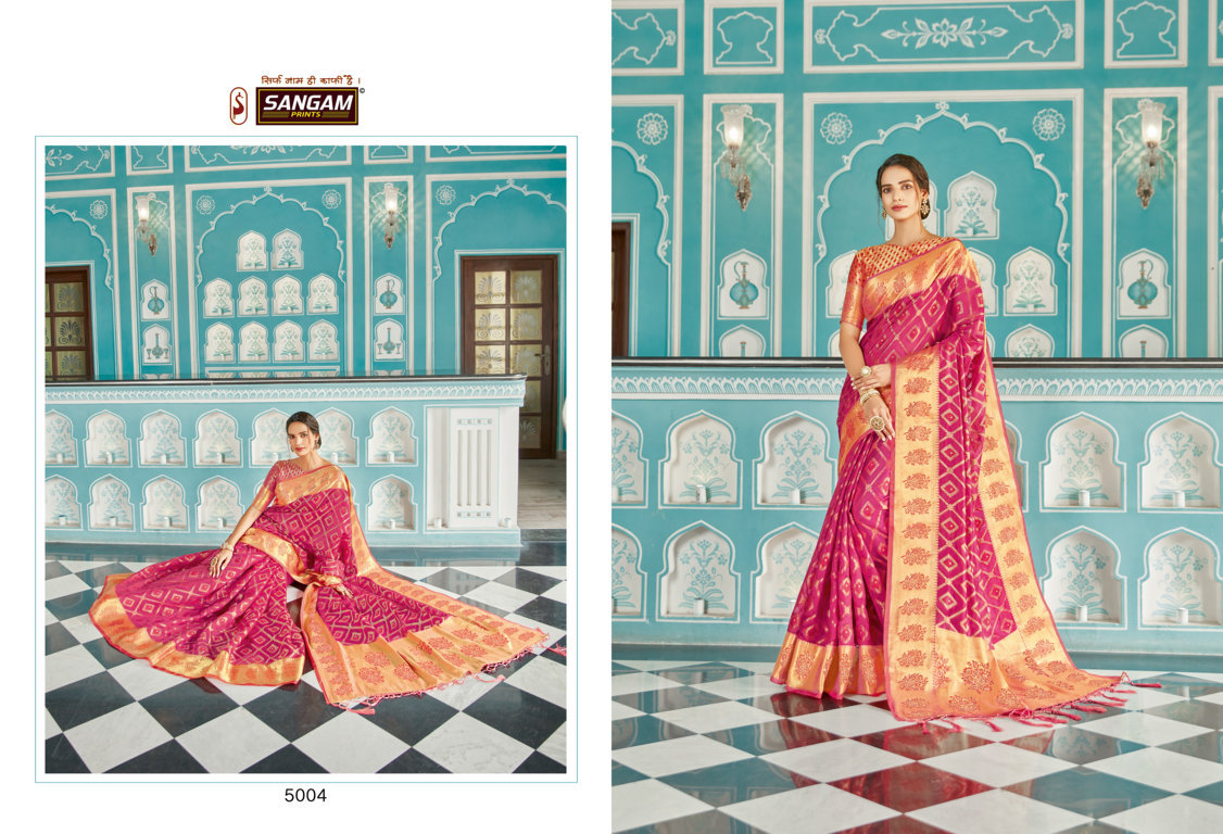Sangam Mugdha Organza Rich Pallu Sarees