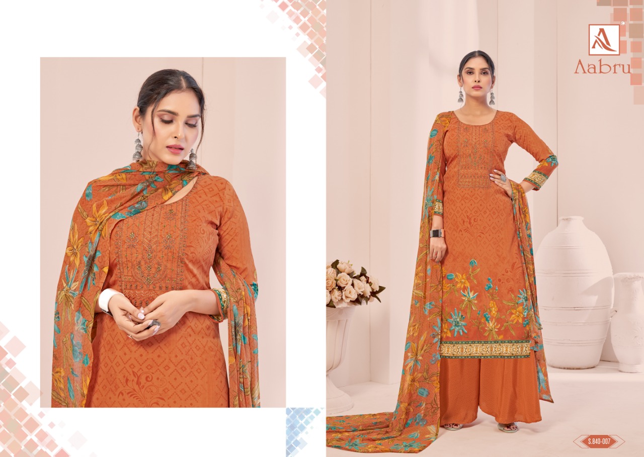 Alok Aabru Vol  2 French Crep Designer Dress Material Catalog