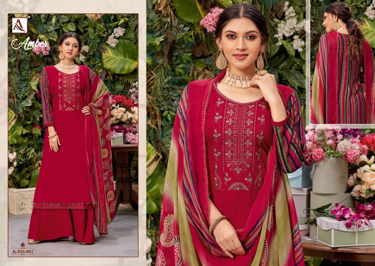 Alok Amber Vol  4 Viscose Rayon Designer Dress Material Catalog