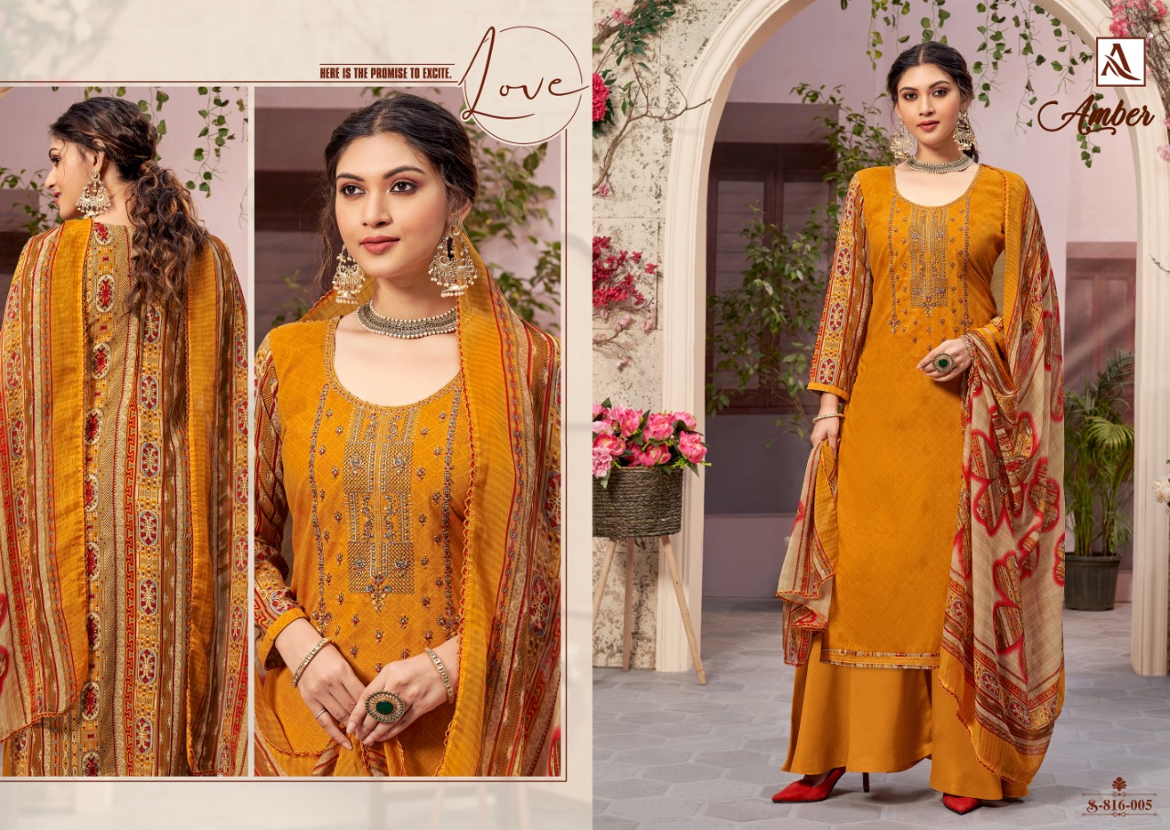 Alok Amber Vol  4 Viscose Rayon Designer Dress Material Catalog