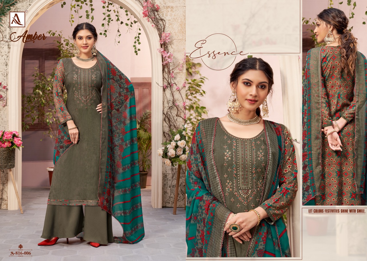 Alok Amber Vol  4 Viscose Rayon Designer Dress Material Catalog