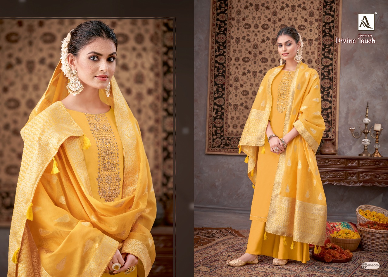 Alok Divine Touch Jam Cotton Designer Dress Material Catalog