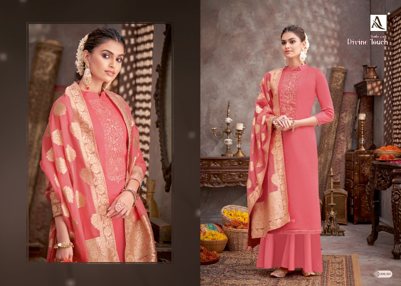 Alok Divine Touch Jam Cotton Designer Dress Material Catalog