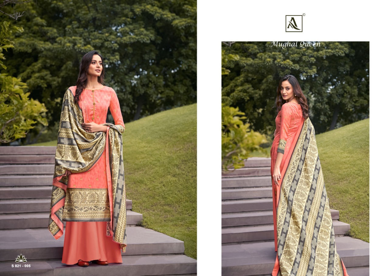 Alok Mughal Queen Vol  3 Pure Wool Pashmina Catalog