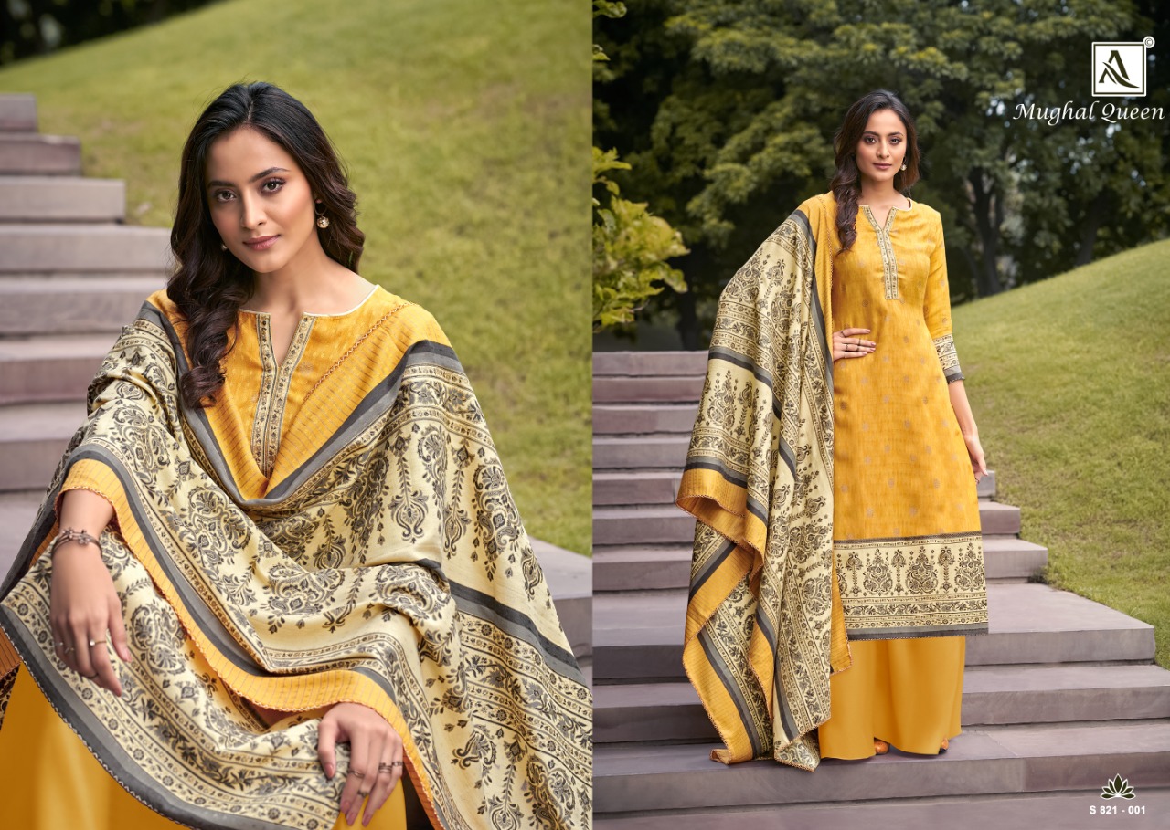 Alok Mughal Queen Vol  3 Pure Wool Pashmina Catalog