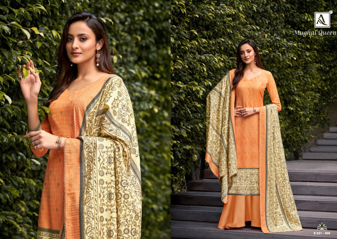Alok Mughal Queen Vol  3 Pure Wool Pashmina Catalog