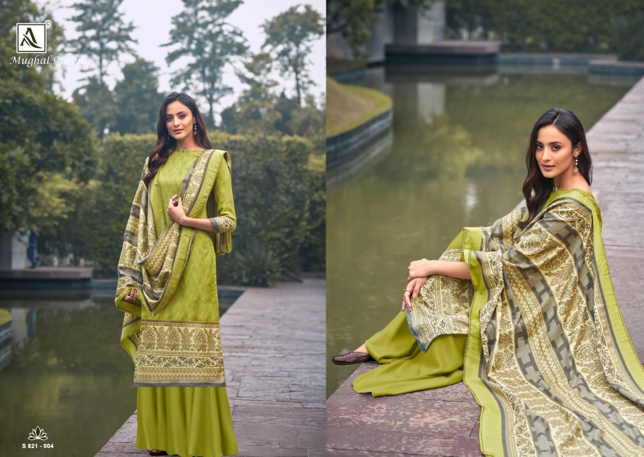 Alok Mughal Queen Vol  3 Pure Wool Pashmina Catalog