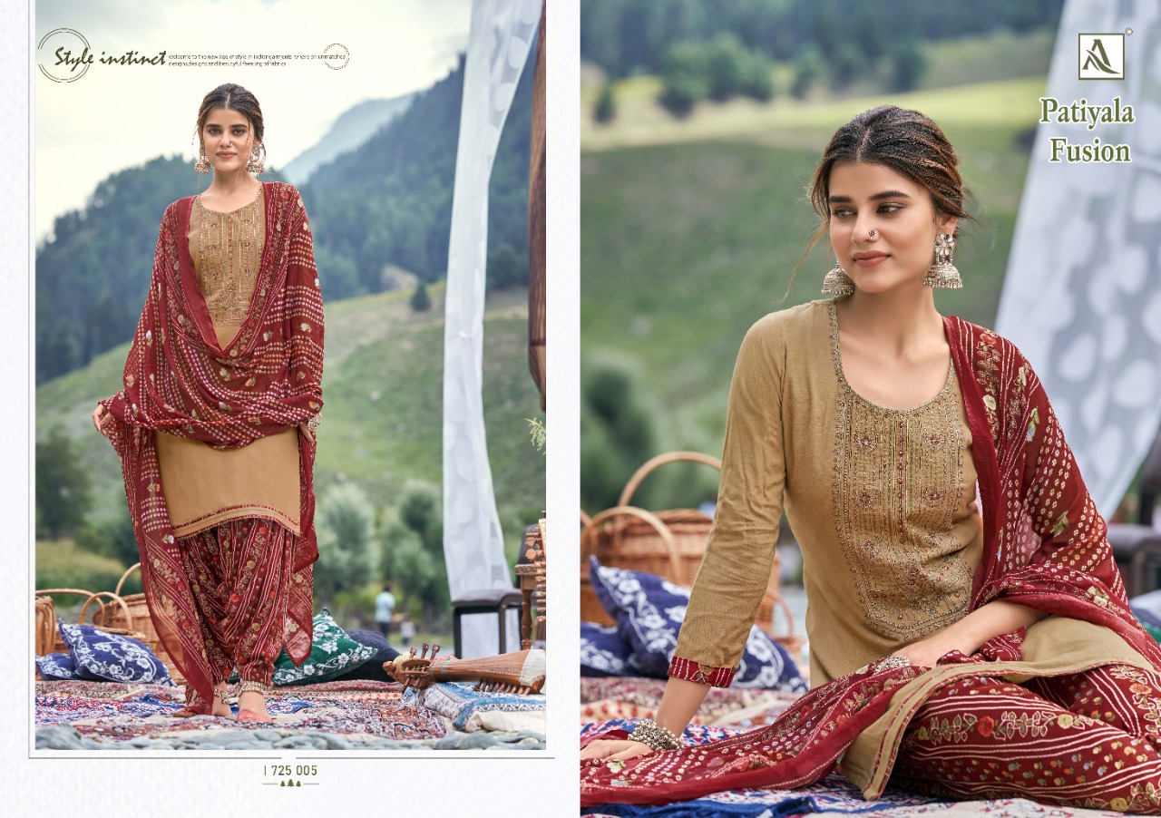 Alok Patiyala Fusion  Vol 2 Viscose Designer Dress Material Catalog