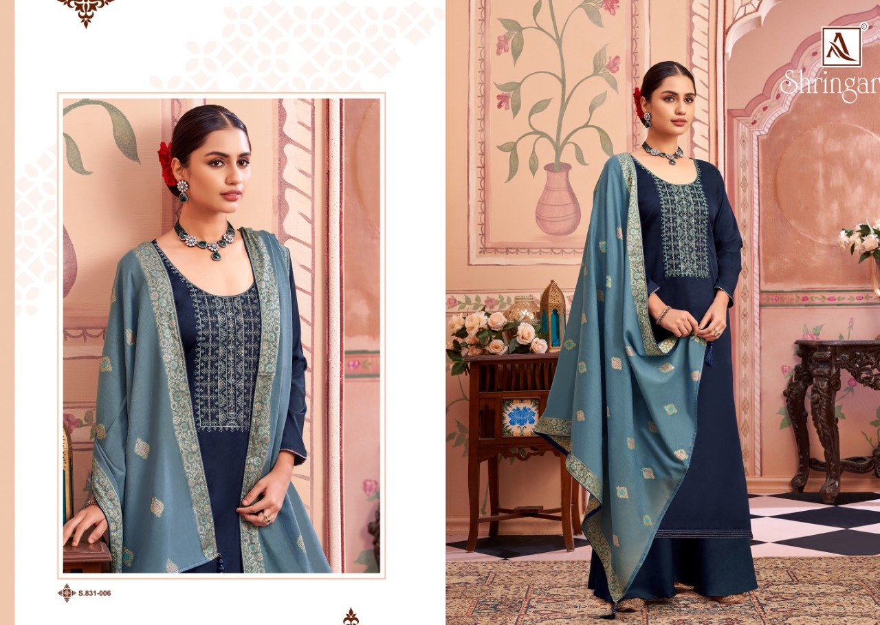 Alok Shringar Jam Cotton Designer Dress Material Catalog