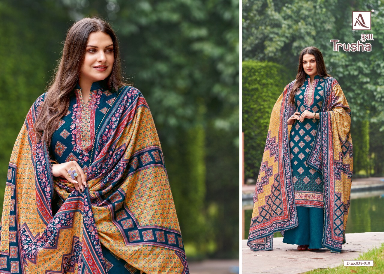 Alok Trusha Winter Wear Wool Pashmina Catalog
