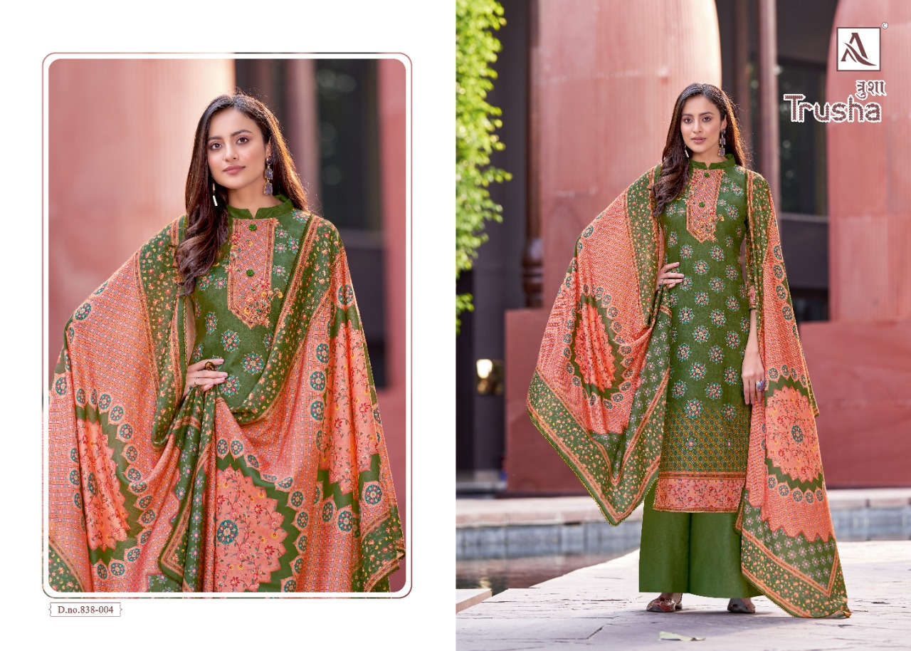 Alok Trusha Winter Wear Wool Pashmina Catalog