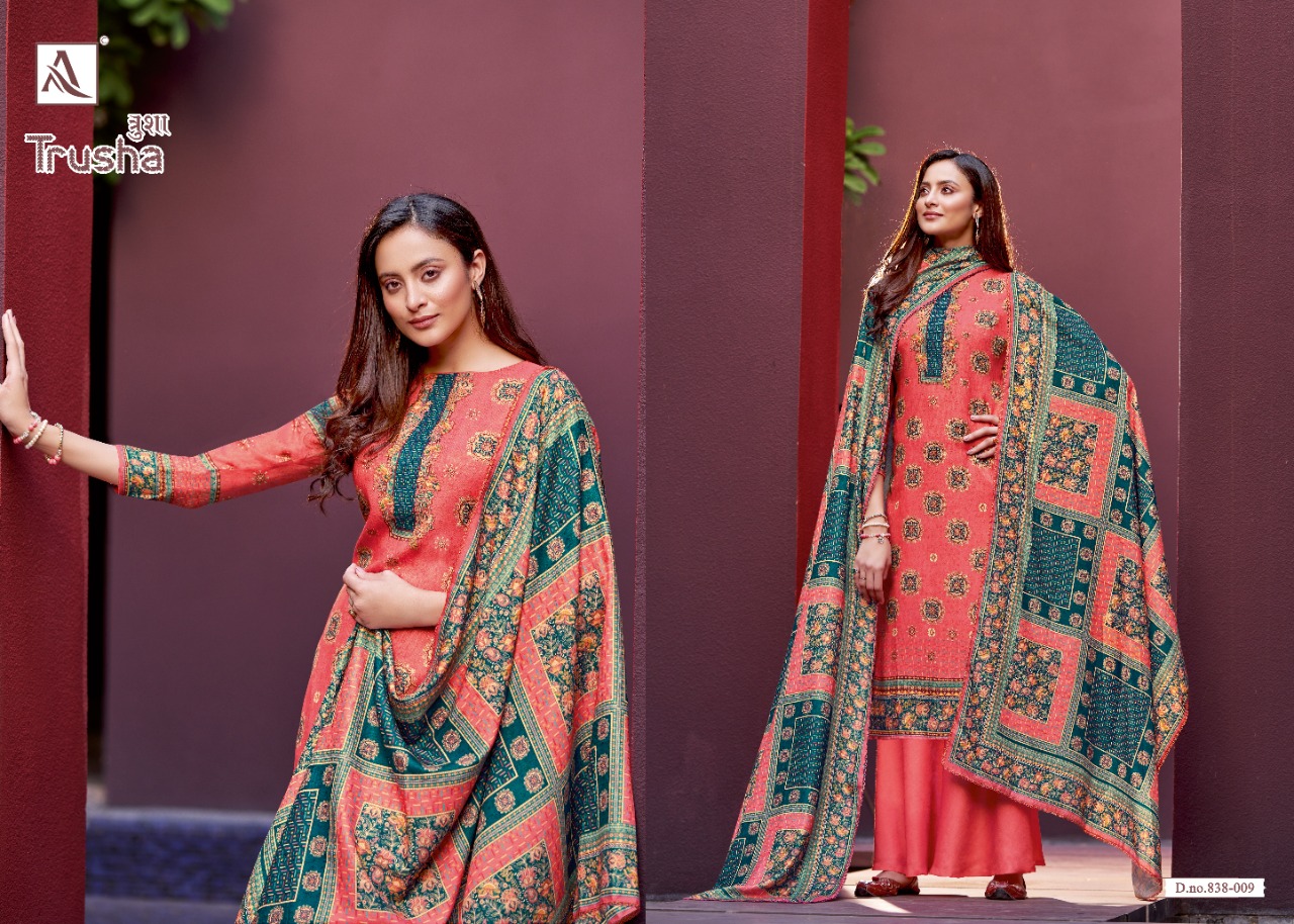 Alok Trusha Winter Wear Wool Pashmina Catalog