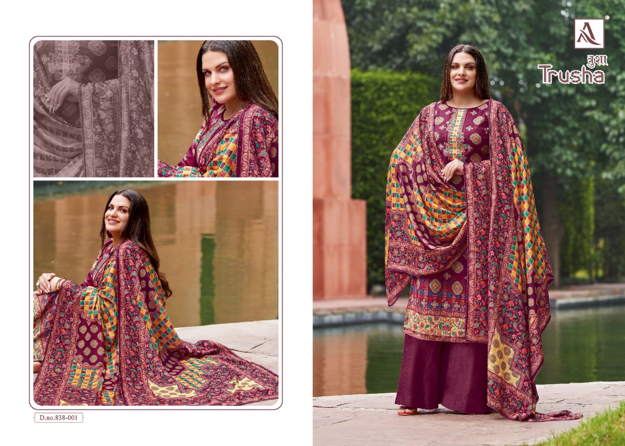 Alok Trusha Winter Wear Wool Pashmina Catalog