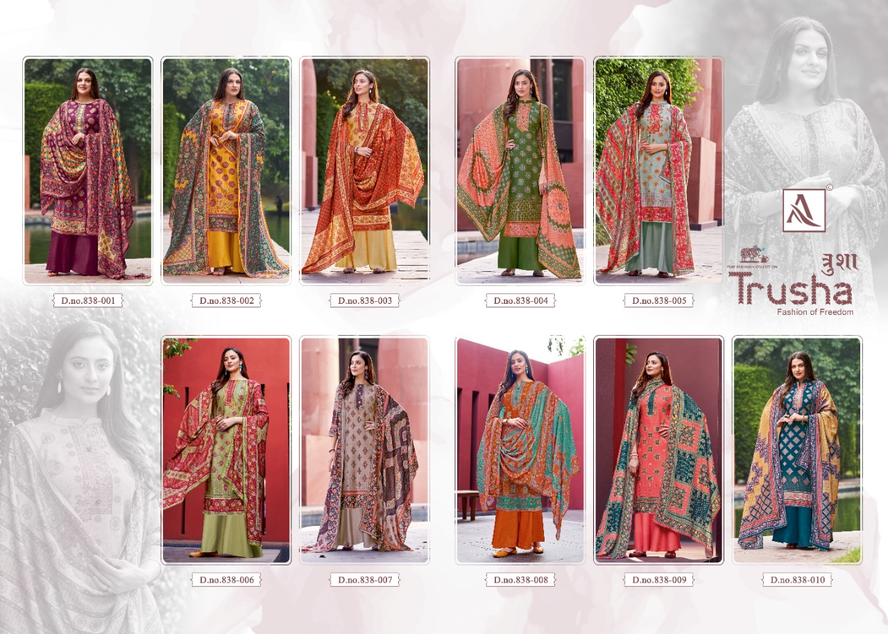 Alok Trusha Winter Wear Wool Pashmina Catalog