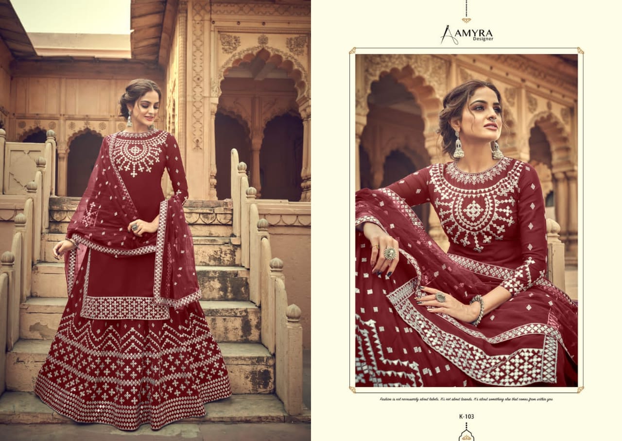 Amyra Kalakari Blooming Georgette Wear Designer Salwar Kameez Catalog