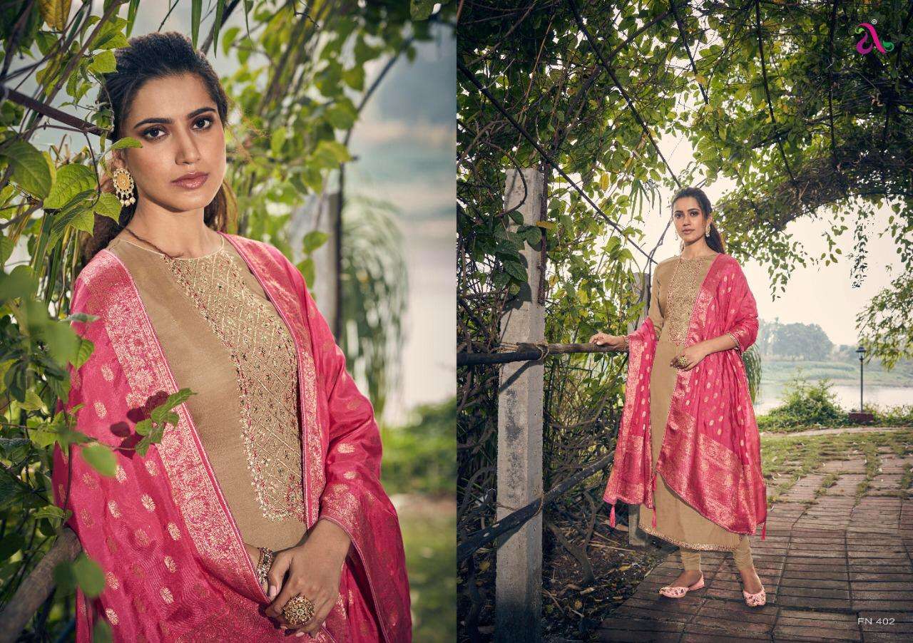 Angroop Plus Charissa Tussar Silk With Heavy Embroidery Salwar Suits Catalog