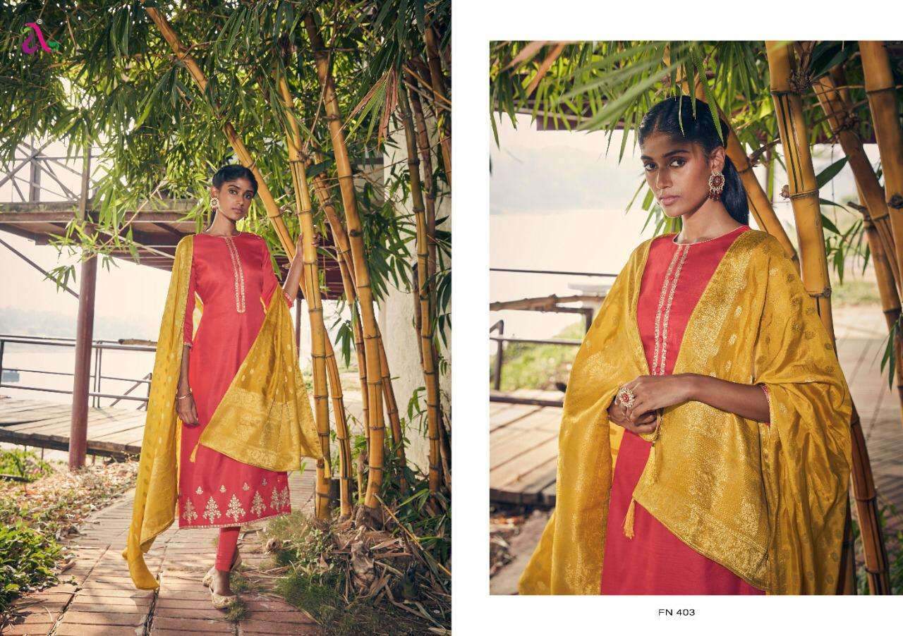 Angroop Plus Charissa Tussar Silk With Heavy Embroidery Salwar Suits Catalog