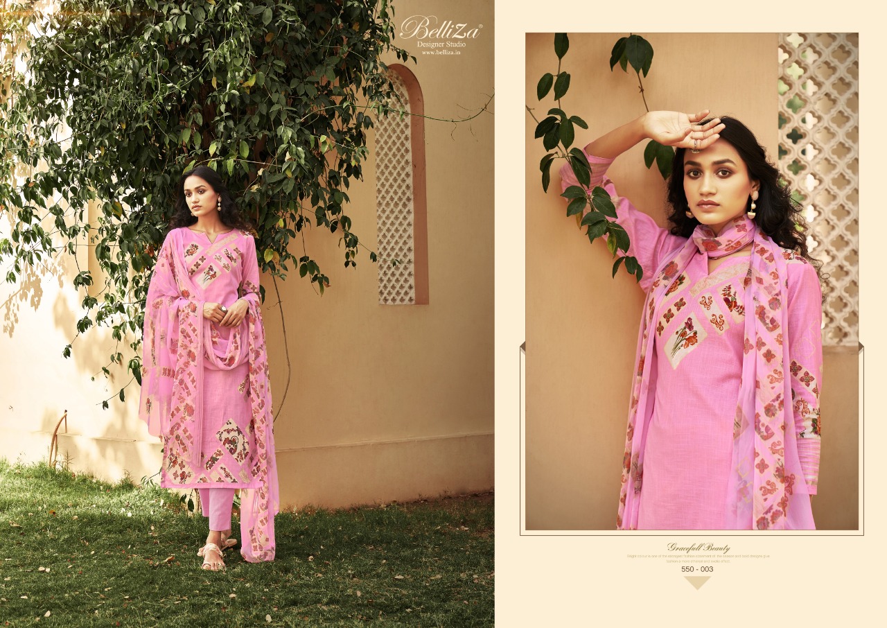 Belliza Glory Exclusive Designer Cotton Dress Material With Cotton Dupatta Wholesale